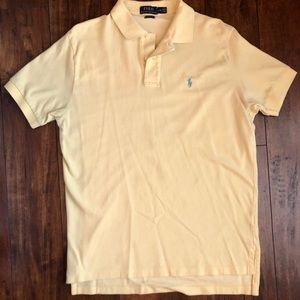 Yellow Ralph Lauren Polo with blue horse